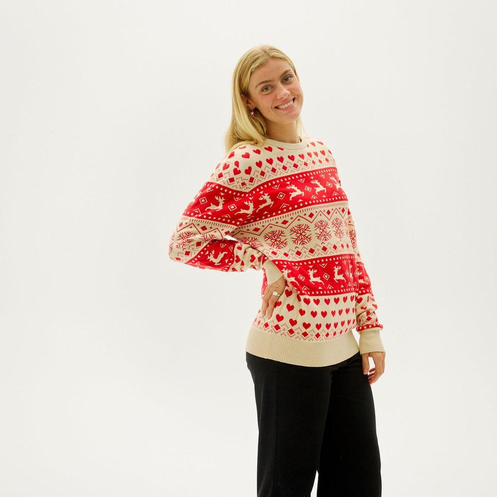 Autumn/Winter Christmas Series Jacquard Knit Parent-Child Sweater - Loose Versatile Long Sleeve Top