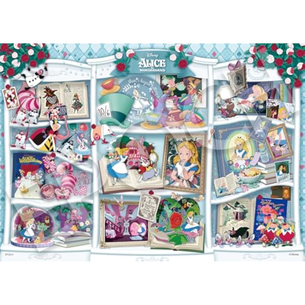 Epoch (EPOCH) 500 Piece Jigsaw Puzzle Disney [Puzzle Decoration Collage] Bookshelf/Alice in Wonde...