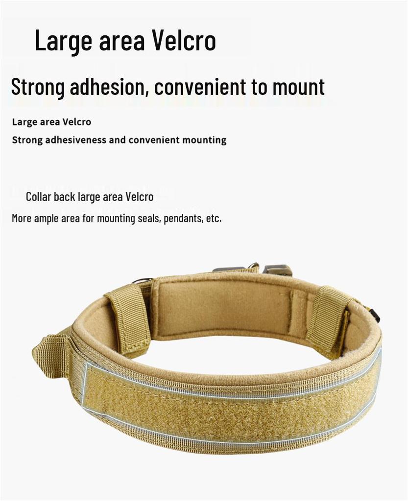 Outdoor Tactical Nylon Dog Collar with Liftable Handle