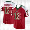 Men San Francisco 49ers Mexico Flag Football Jersey Bosa 97 Montana 16 Rice 80 Lott 42 Warner 54  Sports Shirt Fan Jersey