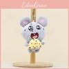 Cheese Mouse Plush Keychain Soft Stuffed Animal Toy Bag Charm Gift Kids For