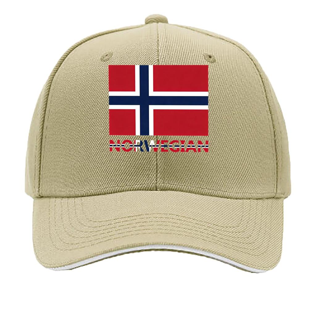 Norway Flag Print Adjustable Snapback Washable HandWashable Patriotic Sports Hat for Outdoor Sandwich Baseball Cap