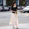Women's French Style Two-Piece Top & Skirt Set