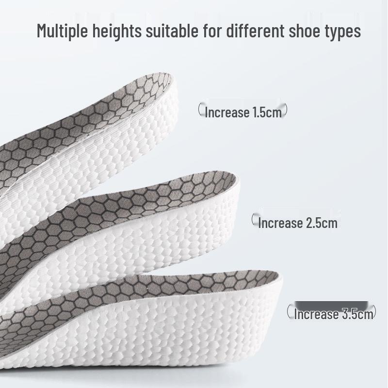 Comfortable Arch Support Height-Increasing Insoles for Men & Women - Invisible Half Pads, Thickened, Non-Tiring