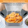 Silicone Air Fryer Basket Liners Square Square Silicone Pot Reusable Air Fryer Silicone Pots for Food Safe Oven Accessories