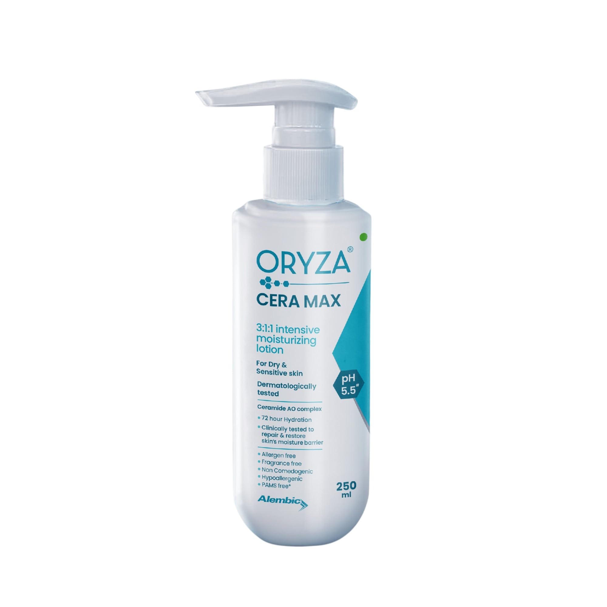 

Oryza CERAMAX Intensive Moisturizing Lotion 250 ml | For Dry & Sensitive Skin | Non-Comedogenic & Paraben Free | With 5 Ceramide & Hyaluronic Acid | 7