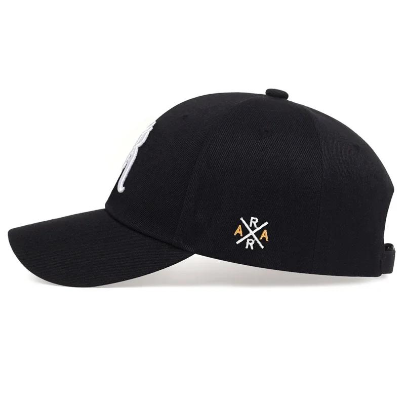Unisex R Letter Embroidery Baseball Caps Spring and Autumn Outdoor Adjustable Casual Hats Hip Hop Hat Sunscreen Hat Sports Cap