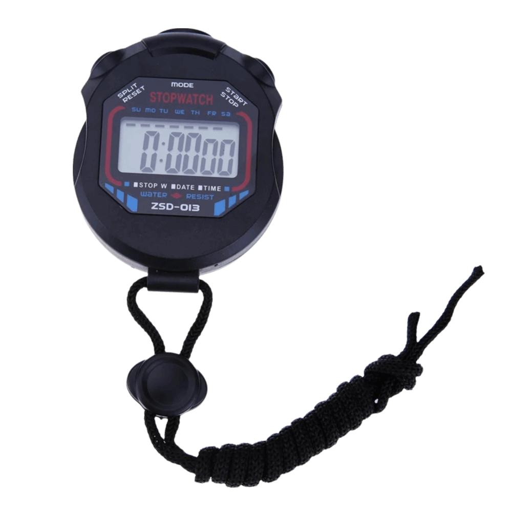 Shock-resistant LCD Chronograph Digital Timer Sport Stopwatch  Professional Training 0.01 S