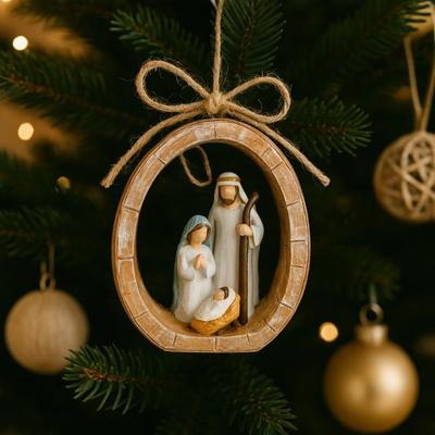 Christmas Decorations, Hand-painted Resin Statues, Pendants and Gifts