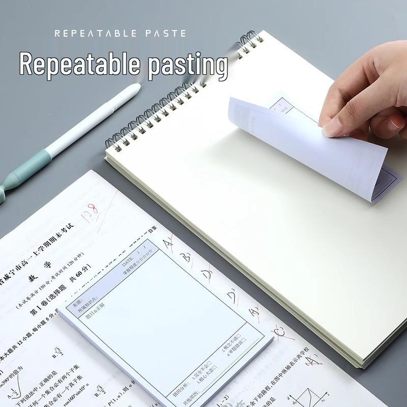 Error Correction Sticky Notes for Students – English & Math, High-Value Words, Mini Notebook