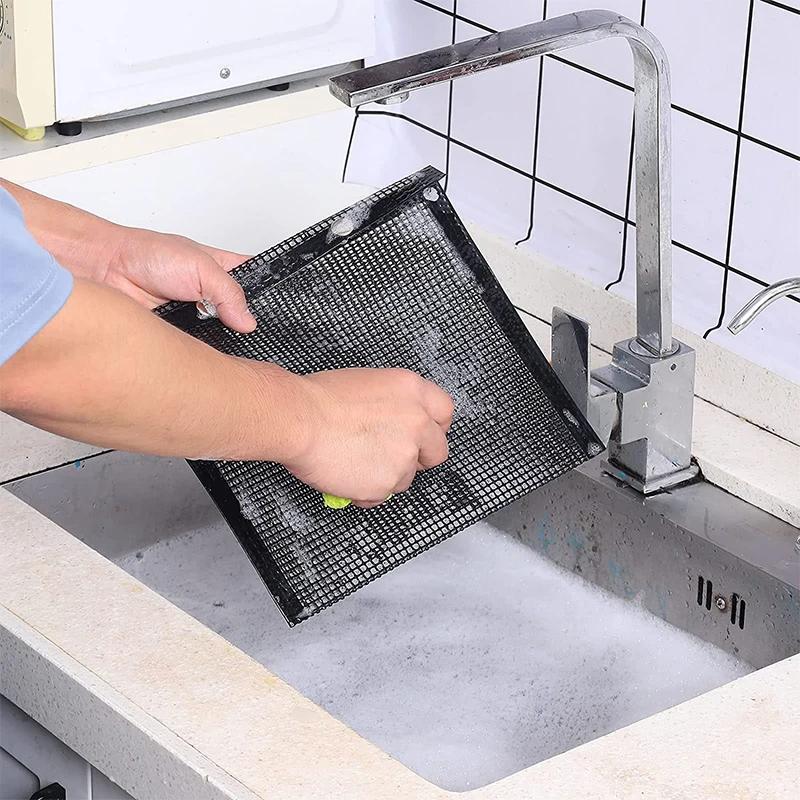 Mesh BBQ Bag Reusable Non Stick BBQ Bag, Suitable for Charcoal Gas Smokers BBQ Vegetables BBQ Bag