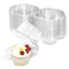 20Pcs Cupcake Packaging Box Clear Dessert Donut Muffin Cake Container Holder Wedding Birthday Party Supplies Christmas Decor