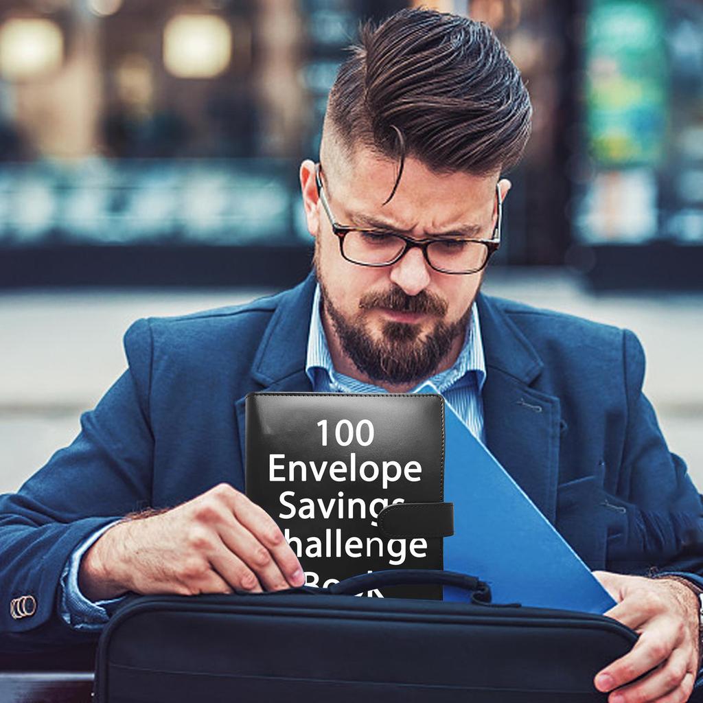 111 Envelope Challenge Binder, Easy Cash Budget Organizer with Envelopes, Money Saving System for Financial Planner Home Office