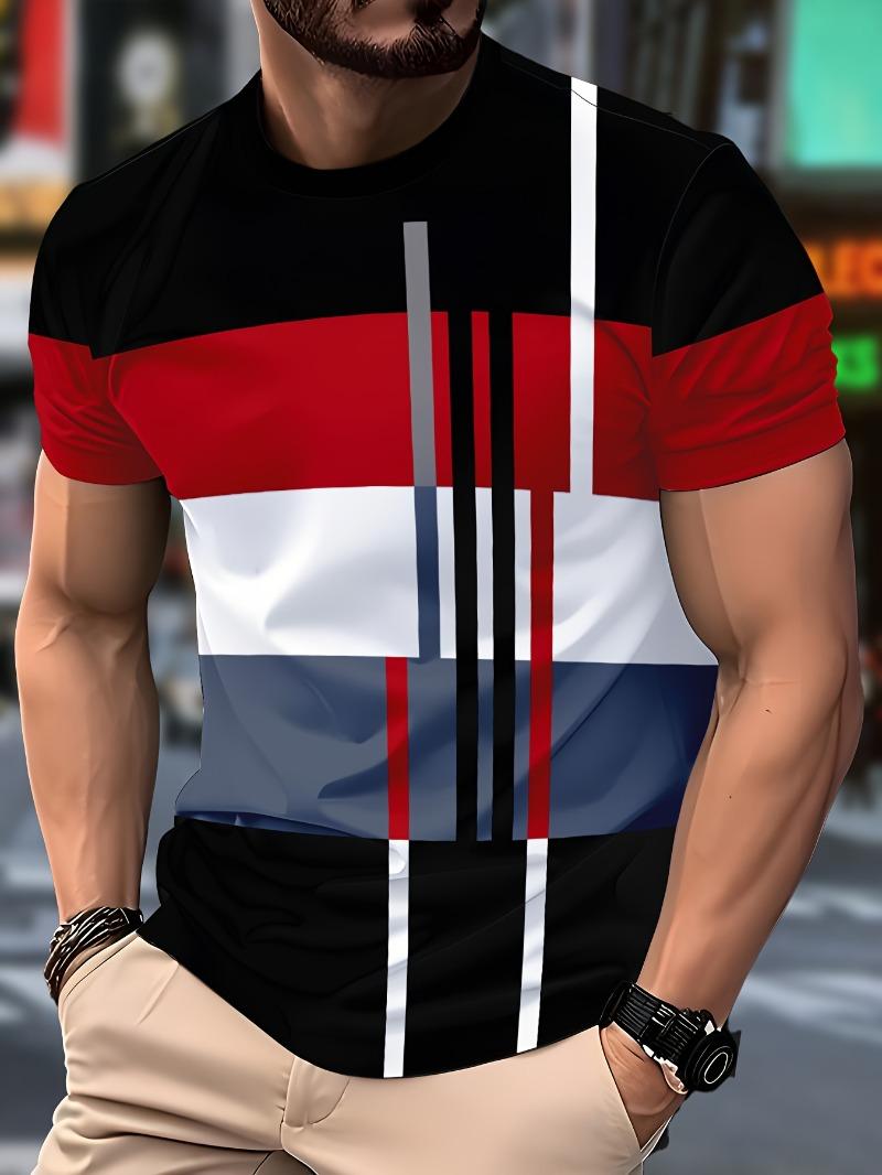 Men s Casual Fashion Printed T-Shirts S