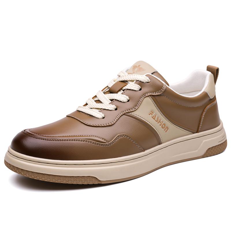 Leather Mens Sneakers Comfortable Skateboard Footwear Classic Casual Shoes Outdoor Walking Shoes Leisure Tenis Masculino