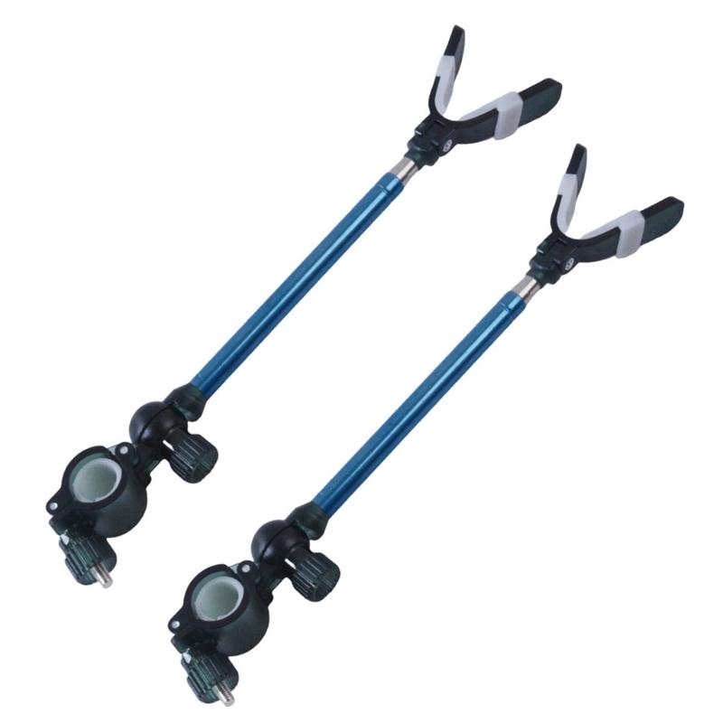 

Durability Stainless Steel Fishing Rod Holder with Telescopic for Lake River and Seasides Locations синий
