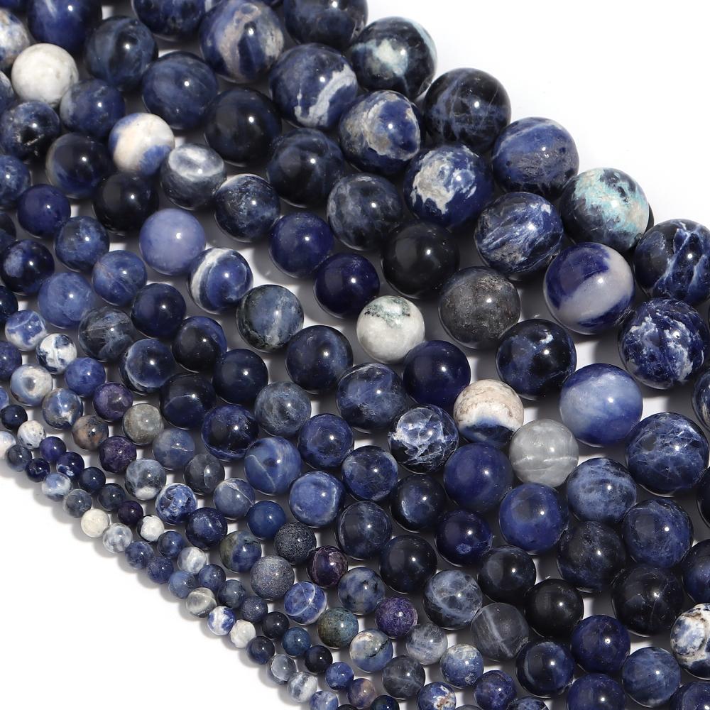 Natural Stone Beads Agate Amethyst Jade Amazonite Tiger Eye Loose Round Beads For DIY Bracelet Necklace Gift Making4/6/8/10/12mm