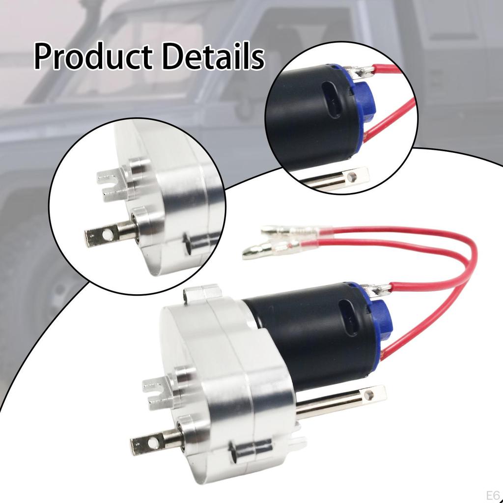 370 Gearbox Accessory for Remote Control Cars, 4mm Plug, Fits MN78 MN82 MN168