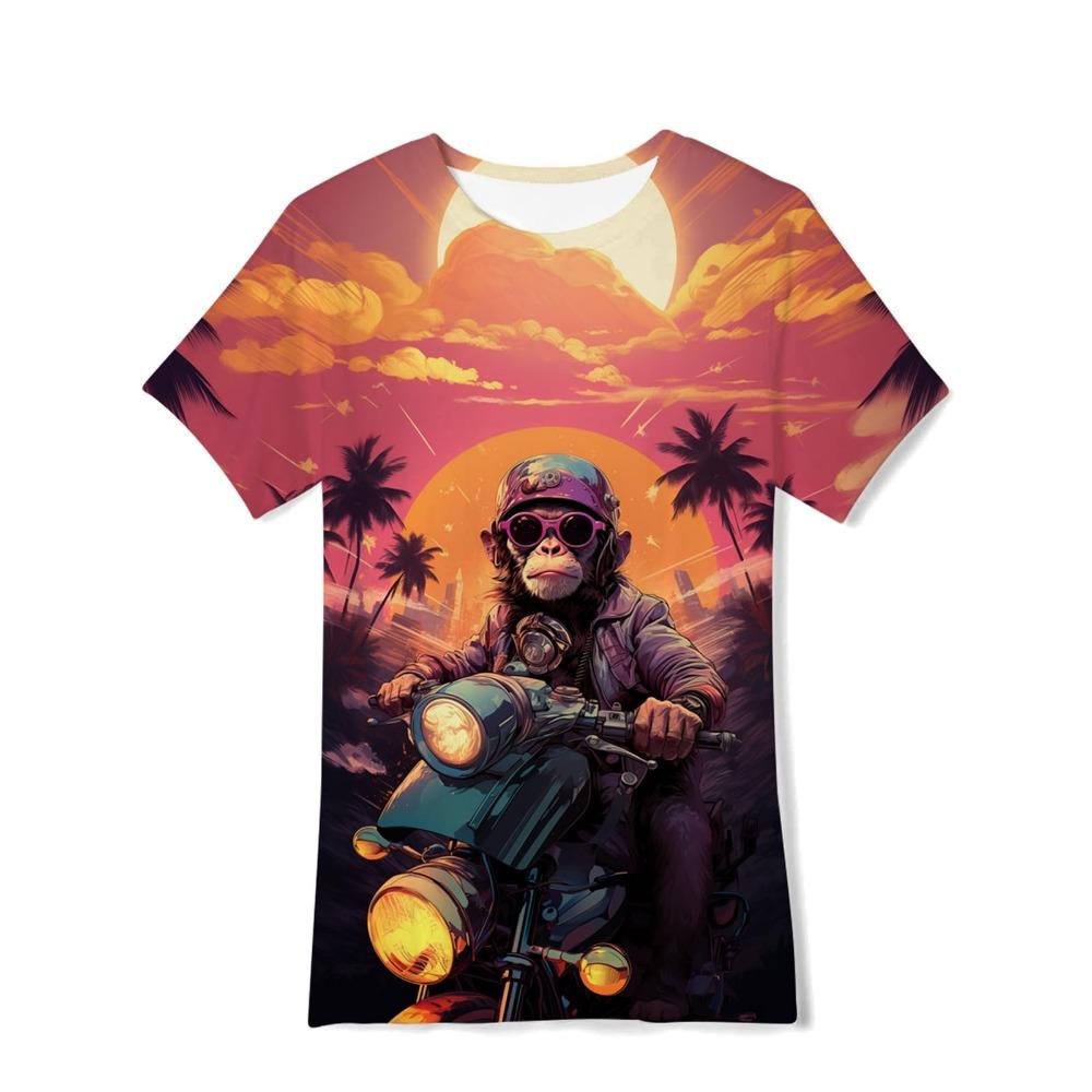 3D Cute Animal Cat Print T-shirt Men Women Summer Animal Casual Tops Tees Kids Cartoon O-neck Short Sleeve T Shirt Hawaii Tshirt
