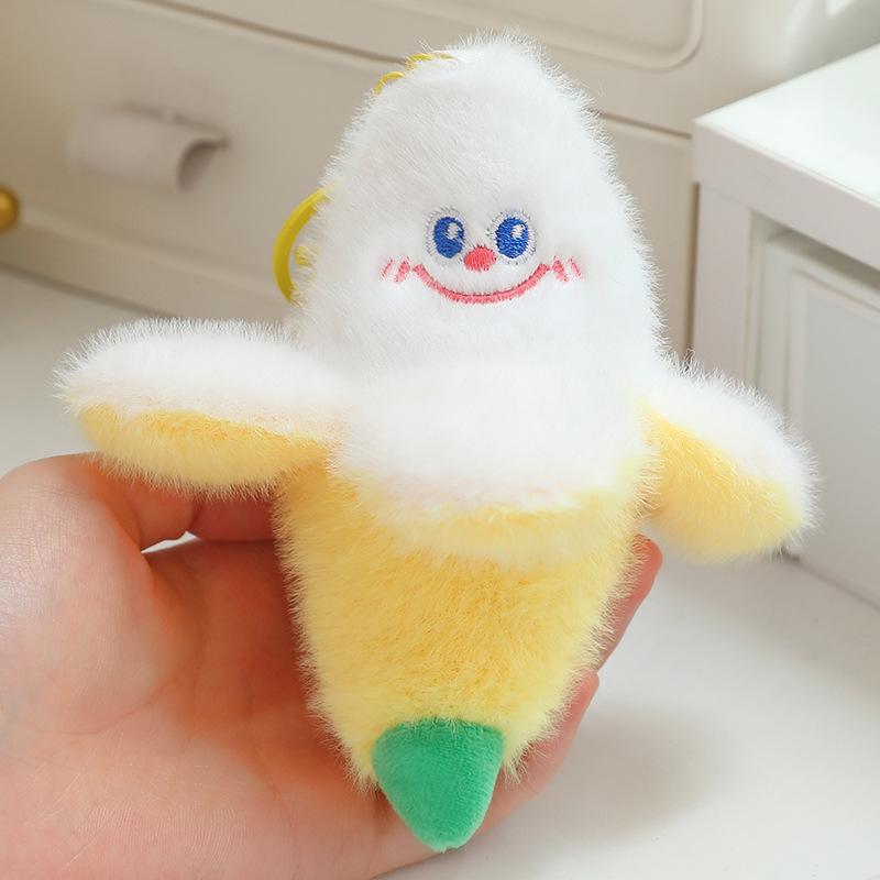 Cute Fruit Keychain Girls Bag Pendant School Bag Back Plush Toy Doll Wedding Throwing Doll