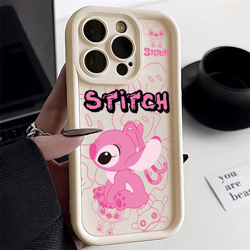 Angel Stitch Cartoon Phone Case For iPhone 17E 11 12 13 14 15 16 17 Pro Max Fundas 17 Air Plus 16e 13 Mini Silicone Back Cover
