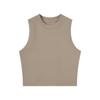 Women's Spring/Summer 2025 Slim Fit Sleeveless Crop Top - Spicy Girl Style Round Neck Camisole