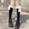 Cute Japanese Style JK Lace Calf Socks for Women | Bowknot Knee High Lolita Socks