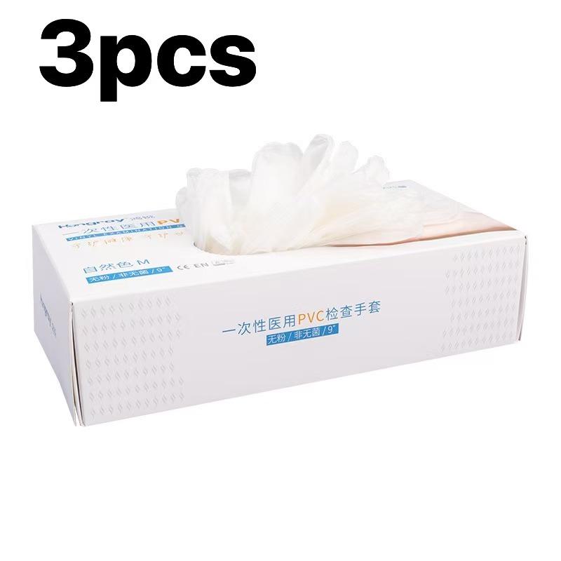 Disposable PVC Gloves - 50PCS Household Cleaning, Food Handling & Salon Gloves (Latex-Free, Powder-Free, MSizes)