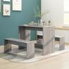 Day and Night - Day and Night Dining Set 3 Pieces Sonoma Gray Engineered Wood