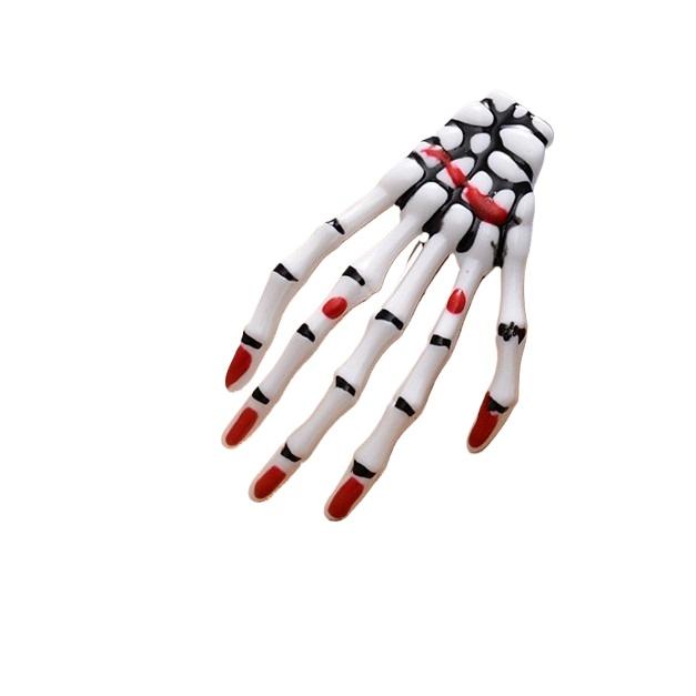 Kreative Halloween Handknochen Haarnadel Lustiger Kopfschmuck Haarnadel Kleid Haarschmuck Requisiten Accessoires