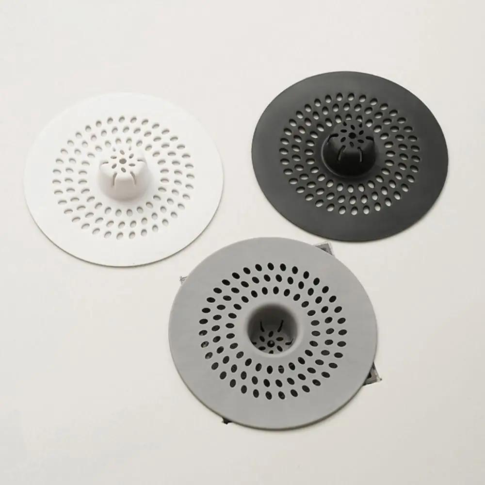 Durable Anti-blocking Hair Kitchen Sink Filter Round Lightweight Hair Filter Stain Resistant Silicone Sink Strainer Kitchen