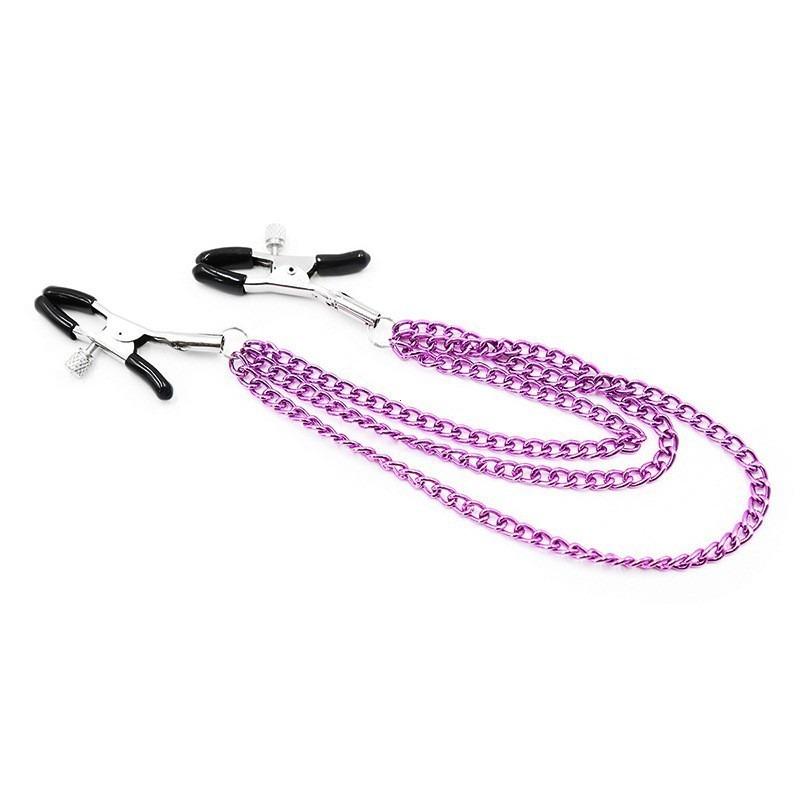 Metal Chain Nipple Milk Clips Breast Massage Clamps Adult Fetish Flirting Teasing Erotic Gadgets Bdsm Slave Sex Toys For Couples