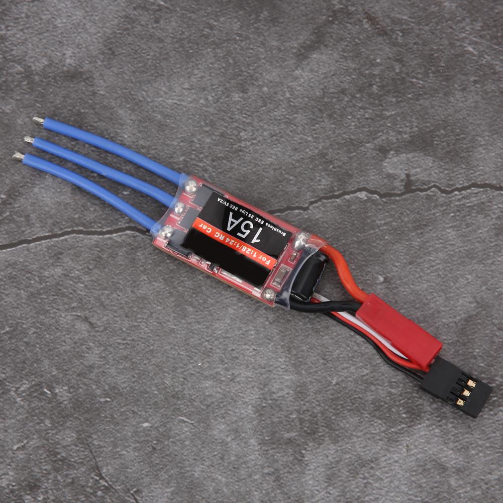 15A RC Brushless ESC Remote Control Car Upgrade Accessories for 1 28 1 24 JST Power Plug