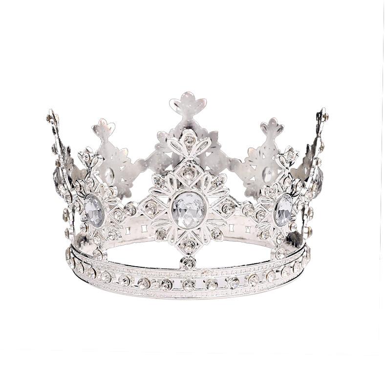 Internet Celebrity Cake Birthday Crown Decoration Ornaments Children's Round Headdress Baking Dessert Table Decoration Supplies