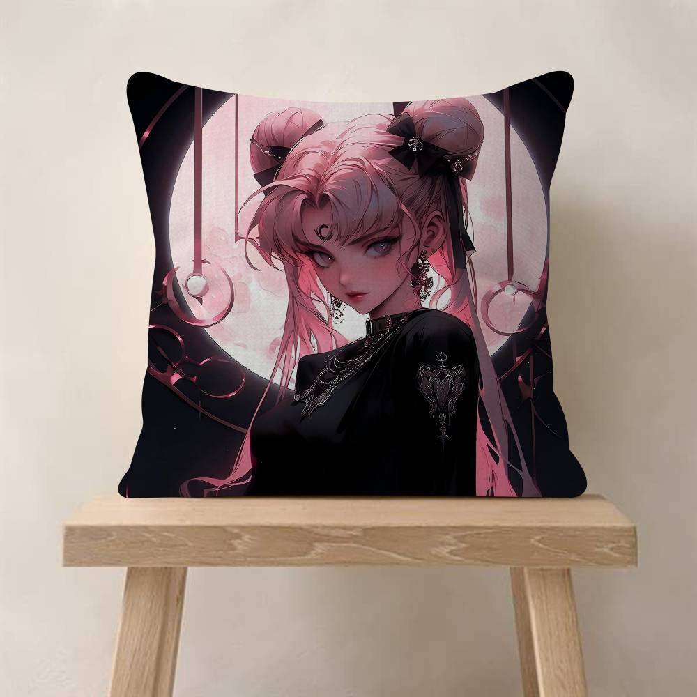 

pc SSailors MMoons Cartoon Pillow Cushion Cover Pillowcase Living Room Sofa Home Decor Customized 30x30 cm
