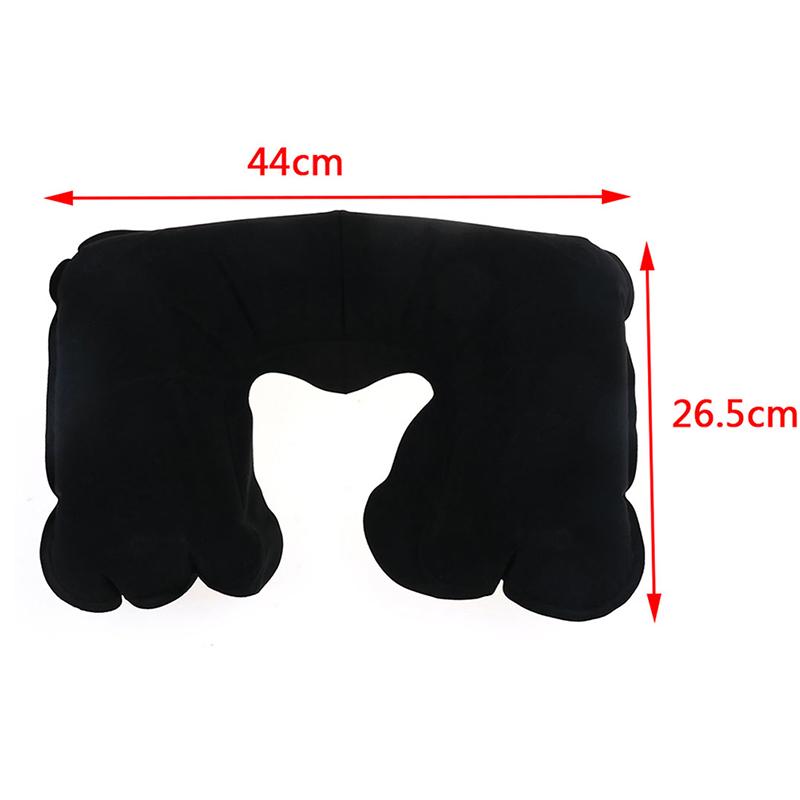 Inflatable Travel Neck Pillow Soft Air U Shape Health Pillow Sleep Head Cushion