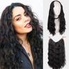 Synthetic  Long Wavy Hair 24 Inch Women's Heat Resistant 5 Clips Natural Black Hair Extensions On Hair