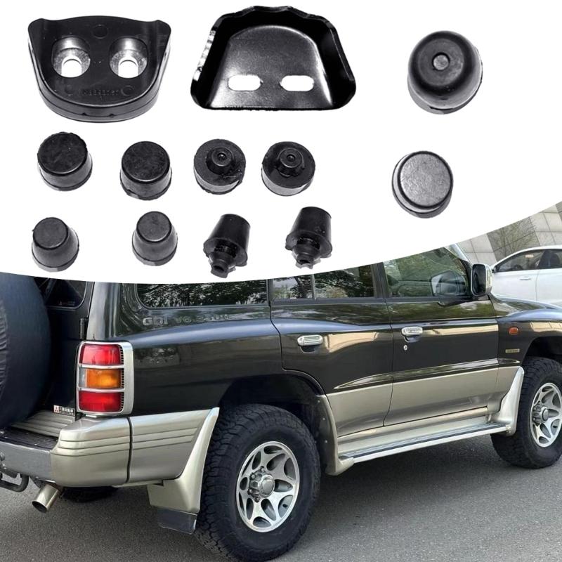 Pack Of 11/12 Car Door Dampers Rubber Pads Auto Door Buffer Pads Vehicle Door Shock Quick Installation for Pajero V43