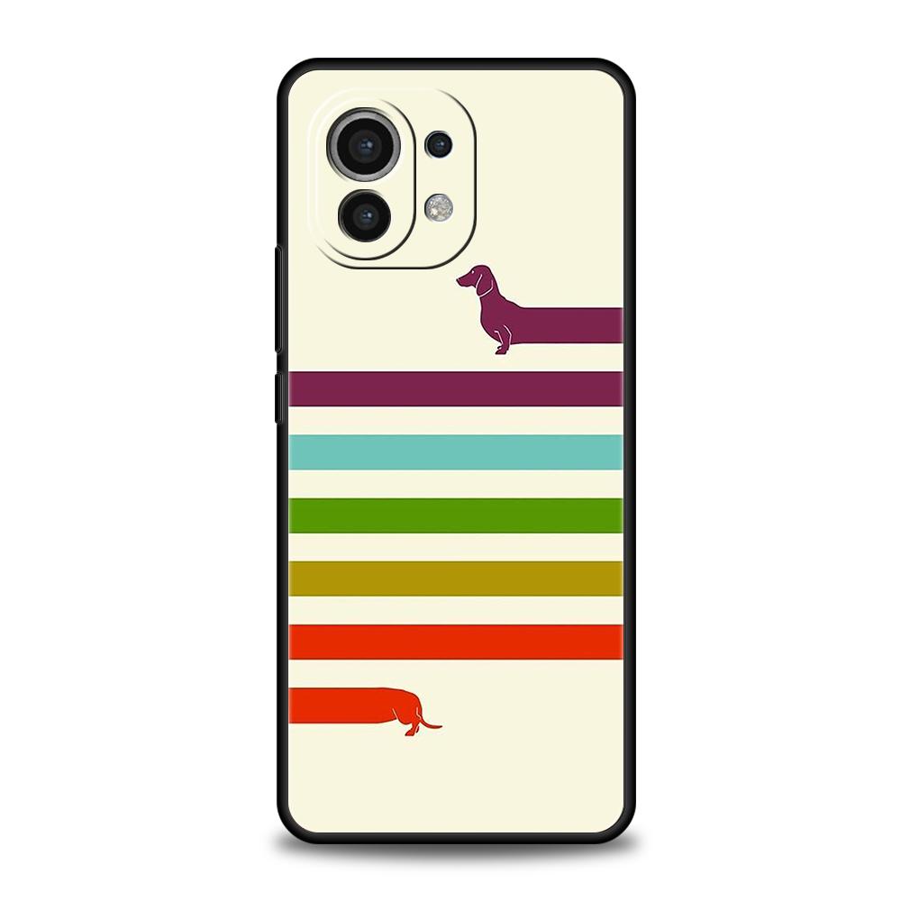 

Чохол для телефону Такса Собака-сосиска для Xiaomi Poco F6 F5 F4 F3 X6 X5 X4 X3 NFC M5 M4 M3 C51 C50 C55 GT 5G М який TPU Чохол Capas Сумка Xiaomi Poco C50