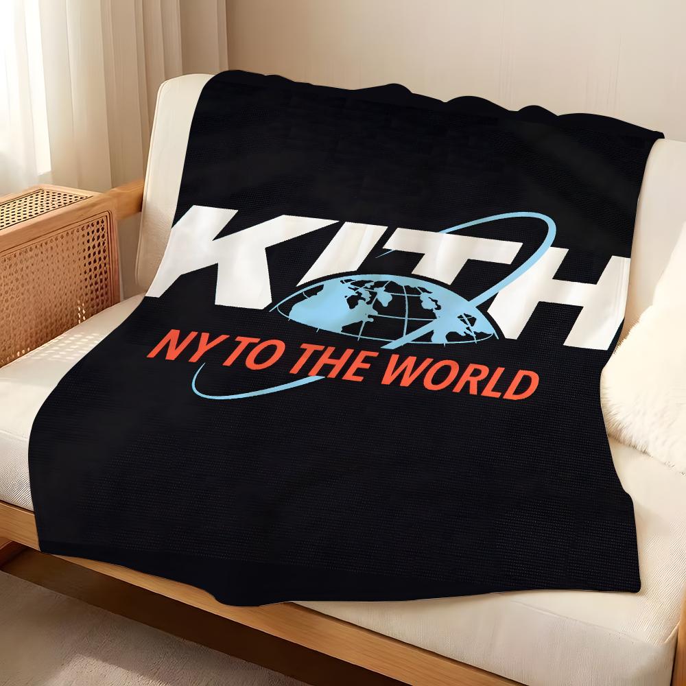 Character k-kith kith-h Throw Flannel Blanket Suitable for Sofas Beds Offices Travel, Camping Chairs