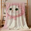 kawaii cartoon Kitten Cat with a Hood Flannel soft warm plush blanket sofa living room pet hogar bedroom gift home Car portable