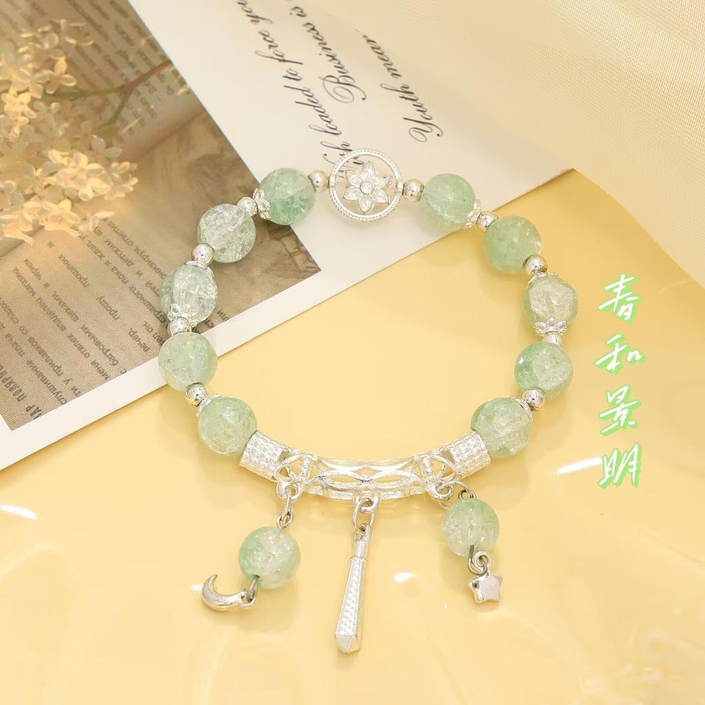 New Mori Super Immortal Starry Sky Half Bracelet Female ins Wind Sweet and Versatile Student Bracelet Direct Sales Jewelry
