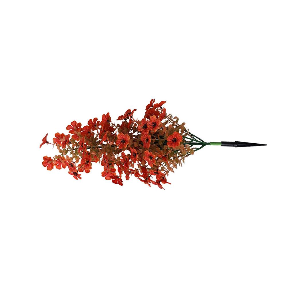 Artificial Flower Ground Spike Vibrant Color Faux Artificial Violet Eucalyptus Ground Spike for Outdoor