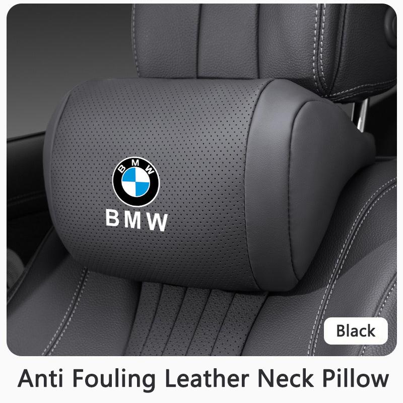 AAAQM1 Car Seat Headrest Memory Cotton Neck Pillow Stickers Accessories For BMW X5 X6 F30 F34 F10 F20 G20 G30 F15 F16 1 3 5 7 Series