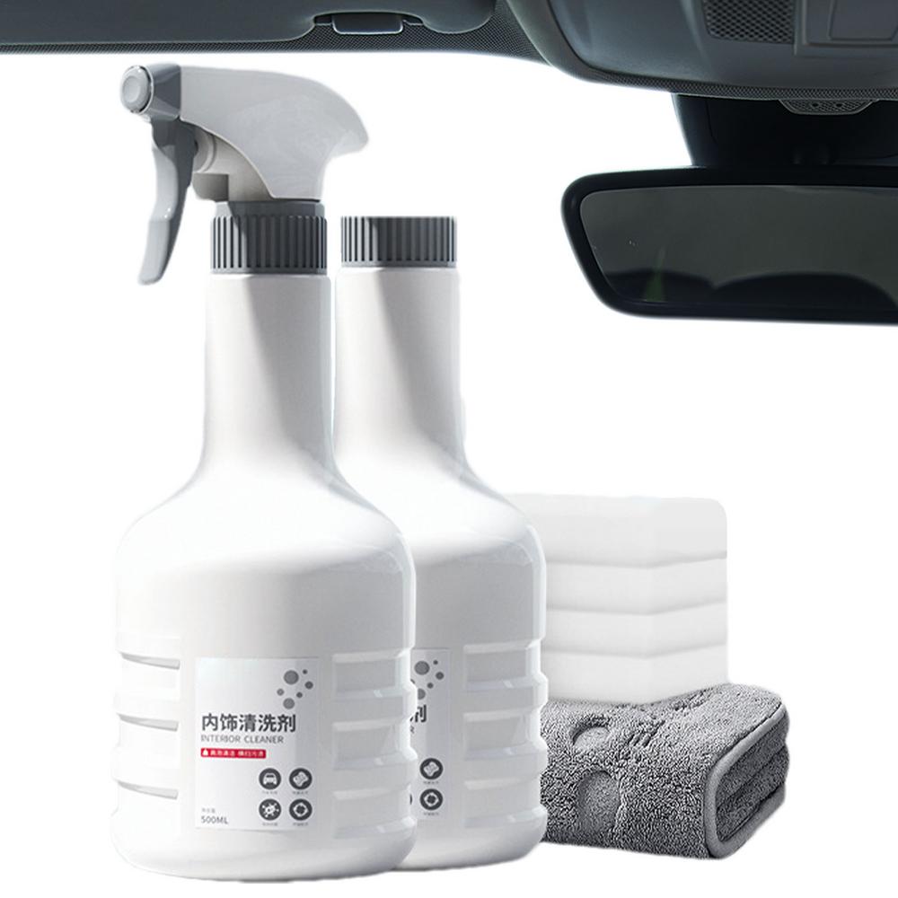Car Interior Cleaner Multi Surface Cleaner Spray Effective High Foam Multipurpose Car Cleaner For Dash Leather Trim Glass Fabric