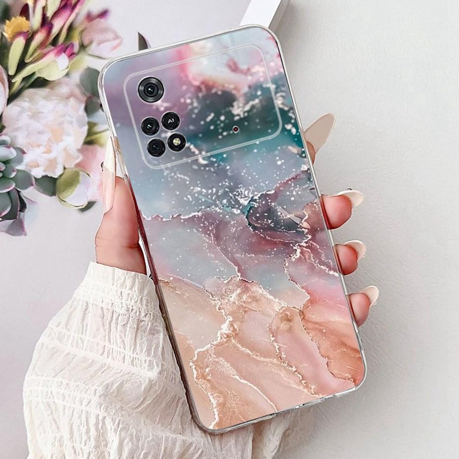 Fashion Painting Case For Xiaomi Poco M4 Pro Soft Silicone TPU Phone Cases For Xiaomi Poco M4 5G M4Pro 5G 4G Back Cover Bumpers