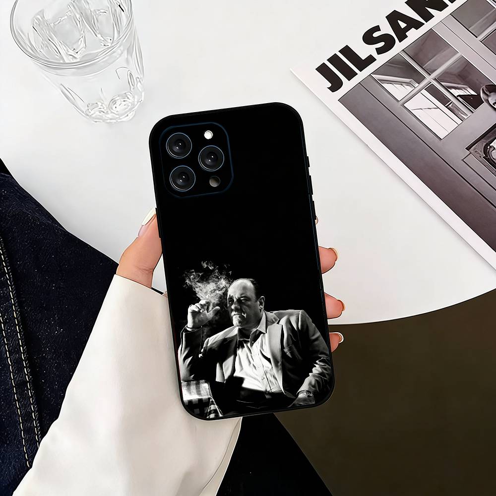 The-e S-sopranos Phone Case For iPhone 17, 16,15,14,13,12,11 Plus,Pro Max, Others Soft Black Cover