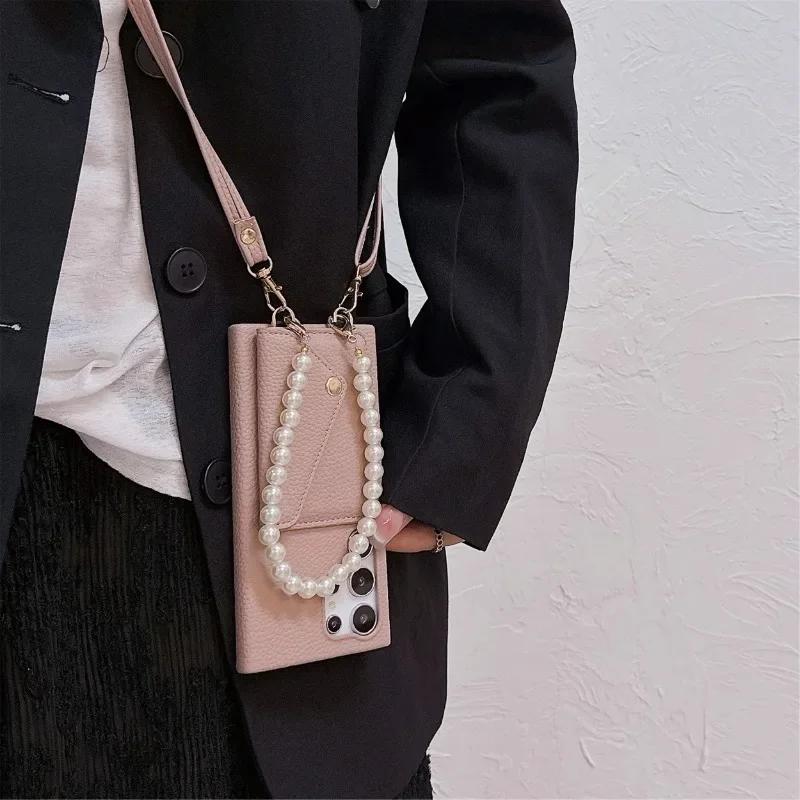 Crossbody Phone Case for Samsung Galaxy S23 FE S25 S24 S22 Ultra Plus A56 A36 A26 A16 A05 A05S A15 A25 A35 A55 A54 Wallet Cover