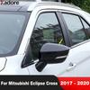 For Mitsubishi Eclipse Cross 2017 2018   Carbon Fiber Car Rearview Mirror Cover Trim Side Wing Mirror Cap Accessories