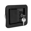 With 2 Keys Panel Lock Black Square Lock Wide Match Equipment Lock  Equipment Cabinet Swap
